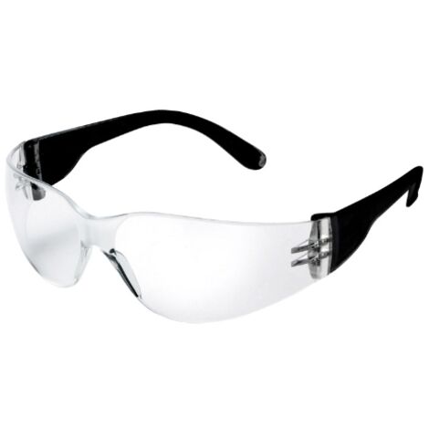 Schutzbrille farblos schwarz & ELMAG Logo