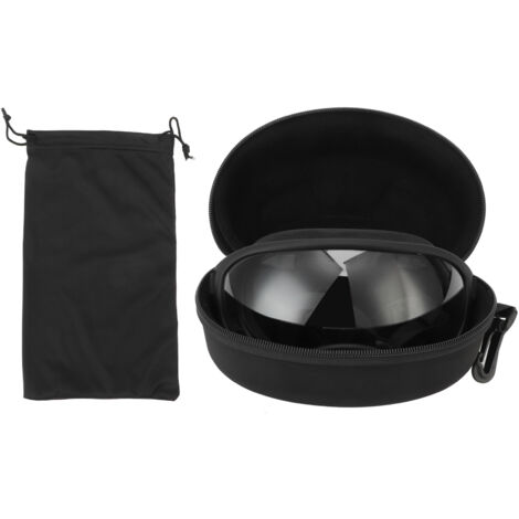 Schutzbrille für Hunde, UV-beständig, stoßfest, verstellbar für große Rassen, transparente Haustierbrille.