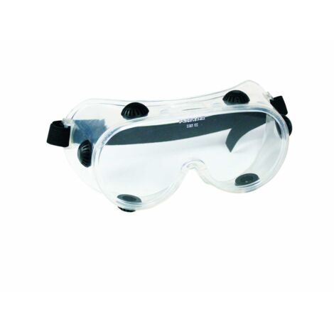 Schutzbrille / Vollsichtbrille farblos aus Weich-PVC