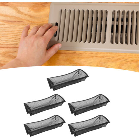 Schutzgitter für Bodenplatte – 5-teilig – Polyester-/PVC-Netzfilter – 4 x 10 Zoll – Schnelle und einfache Montage