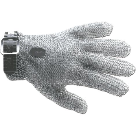 Schutzhandschuhe Arcos 61500 Edelstahl 21 cm Größe 0-XXS graues Band im Karton