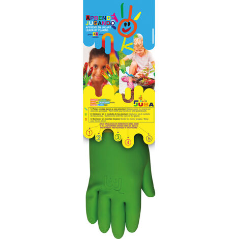 Schutzhandschuhe Juba Latex gelb Größe 4 Jahre Kinder