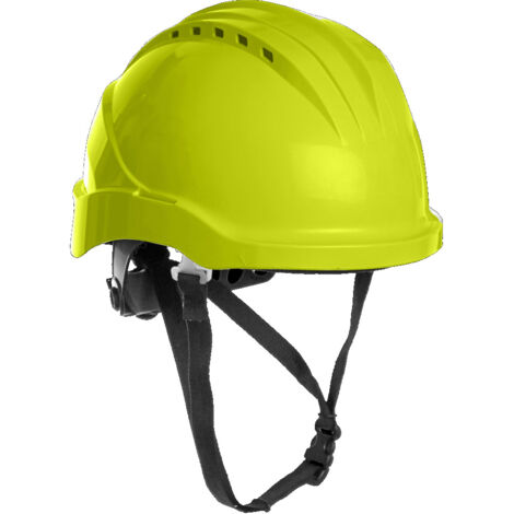 Schutzhelm mit Drehverschluss Curro neongelb