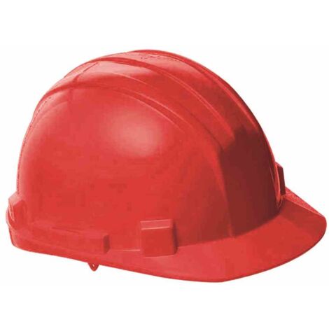 Schutzhelm verstell. rot mit Drehknopf