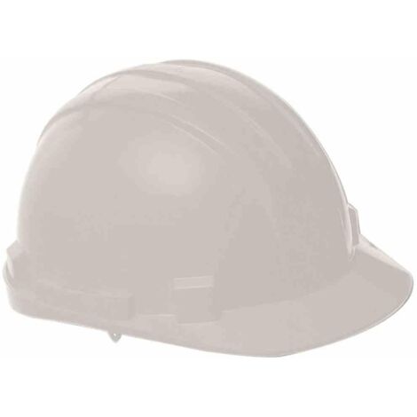 Schutzhelm verstellbar weiß mit Drehknopf zum Anpassen an die Kopfgröße