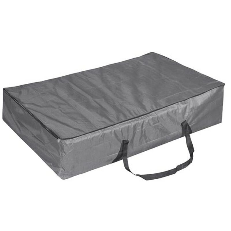 Housse d'extérieur pour coussins palettes, gris, rectangulaire, 125 cm x 85 cm x 30 cm - Perel