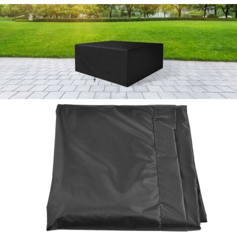 Schutzhülle aus 210D Polyester für den Außenbereich, geeignet für Gartentisch, Stuhl und Sofa – wasserdicht und UV-beständig (150 x 150 x 75 cm)