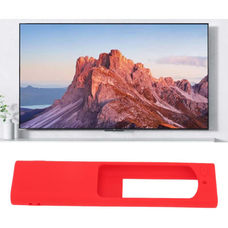 Schutzhülle aus Silikon für die Samsung BN59 Fernbedienung mit Solarladefunktion, rote, stoßfeste Hülle, mit Trageschlaufe.