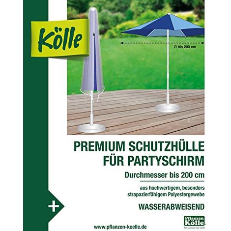 Premium Schutzhülle Sonnenschirm Ø 27/42x202 cm Abdeckung Schutzhaube 240 g/m² 