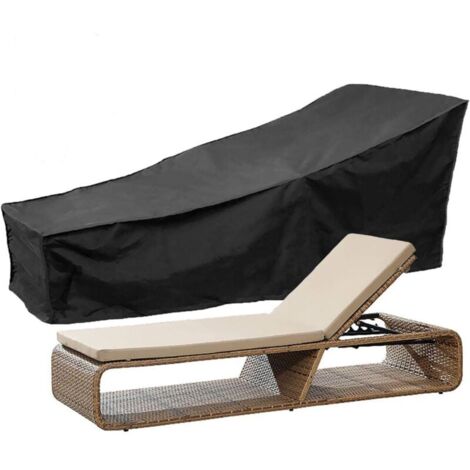Schutzhülle für Gartenliegen, faltbare Schutzhülle aus 210D-Polyester, staub- und wasserdicht – 210 x 75 x 80 cm