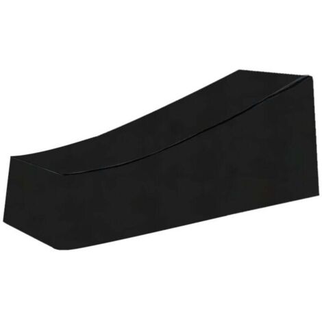 Schutzhülle für Gartenliegen, wasserdicht, winddicht, UV-beständig, schützende Stoffhülle für Sonnenliegen und Deckstühle (210754080cm) – Schwarz