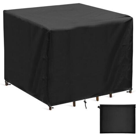 Schutzhülle für Gartentisch (90 x 90 x 90 cm) – Wasserdicht, 420D Oxford-Gewebe – Wetterfest – Mit Kordelzug