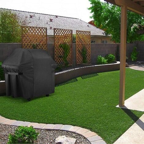 Schutzhülle für Grills, wasserdicht, UV-beständig, wasserabweisend, feuchtigkeitsbeständig, für Outdoor-Grills, schwarz, passend für Weber, Holland, JennAir, Brinkmann, 420D Oxford (170x61x117cm)