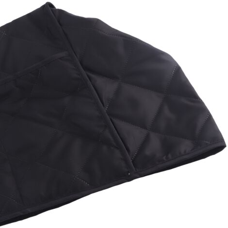 Schutzhülle für Kaffeemaschine, weiche Baumwolle, 32 x 31 x 36 cm, Schwarz, 1 Stück – staubdicht und waschbar