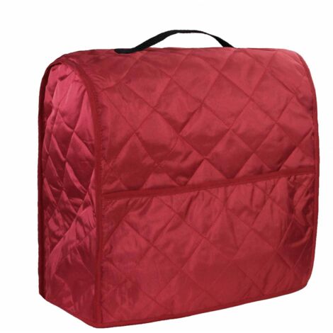 Schutzhülle für Mixer [Quilted Pongee] Großes Modell 36 cm mit Taschen - 1 Stück [Schwarz, Lila, Braun, Grau, Rot]