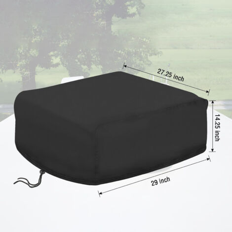 Schutzhülle für Plancha, Maße 74x70x36 cm, wasserdicht, UV-beständig, schwarz, Universal-Plancha-Abdeckung Gasherd Grillen im Freien