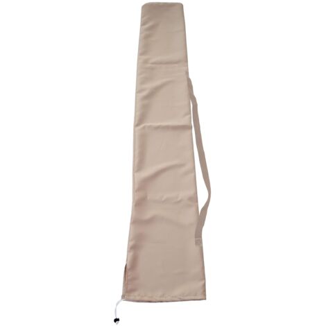 Schutzhülle für Sonnenschirm bis 3x4m, Cover Abdeckhülle inkl. Kordelzug creme