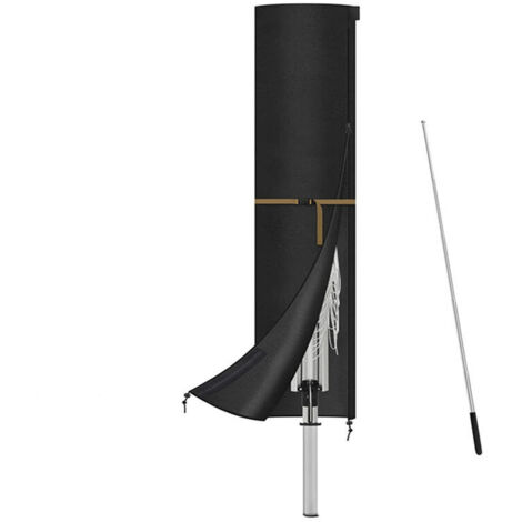 Schutzhülle mit Stange, strapazierfähiges Oxford-Gewebe, passend für 3 m, 4 m und 5 m Sonnenschirme, große Outdoor-Hülle für Ampelschirme, 240 x 57/57 cm