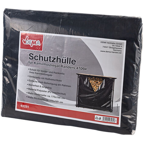 Schutzhülle Wetterschutz Abdeckplane für Kaminholzregal Randers 47094