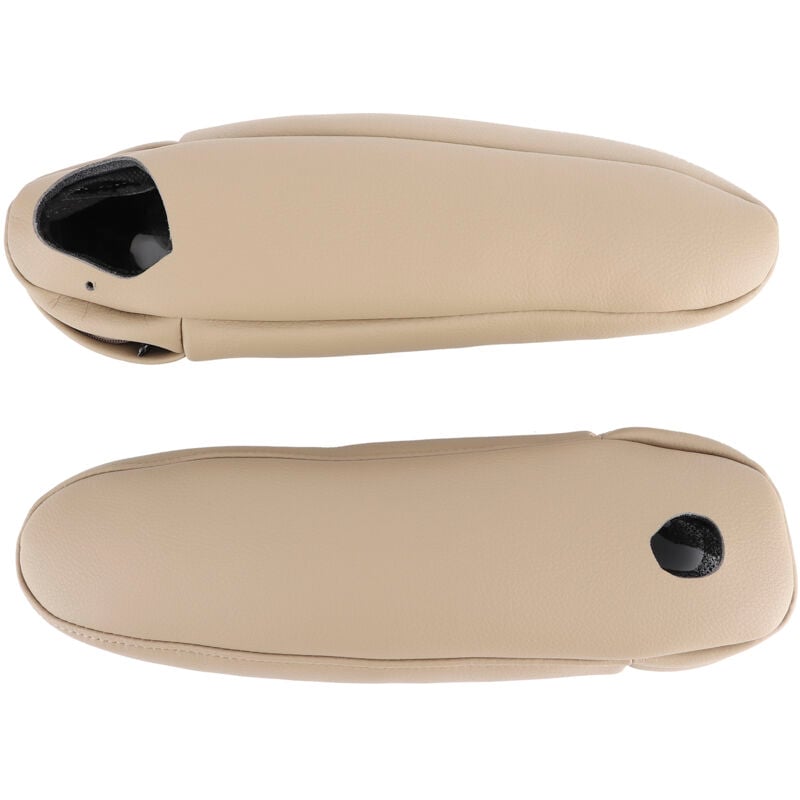 Image of Schutzhülle aus Kunstleder für Sitzarmlehne, Auto-Armlehnenbezug (Beige).