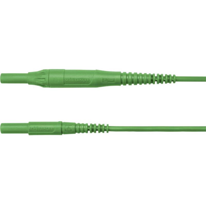 Schützinger Cavo di misura Spina 4 mm Spina 4 mm 150.00 cm Verde 1 pz.