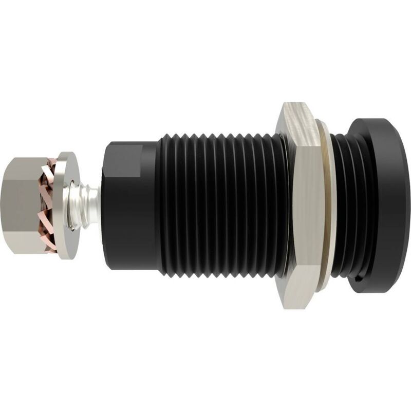 Schützinger DI SEB 9424 Ni / SW Sicherheits-Einbaubuchse gerade Stift-Ø: 4 mm Schwarz 1 St. Piece