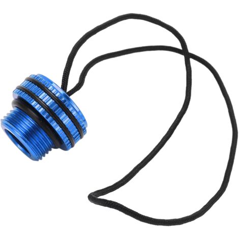 Schutzkappe für DIN-Tauchflaschenventil mit blauer Kordel