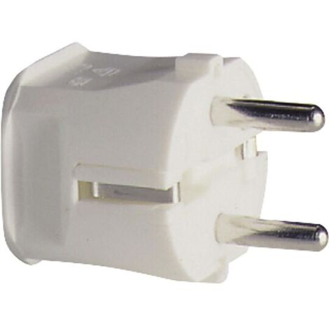 Schutzkontakt-Stecker - weiß 16A - 250V
