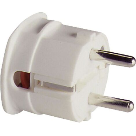 Schutzkontakt-Winkelstecker - weiß, 10-16A, 250V