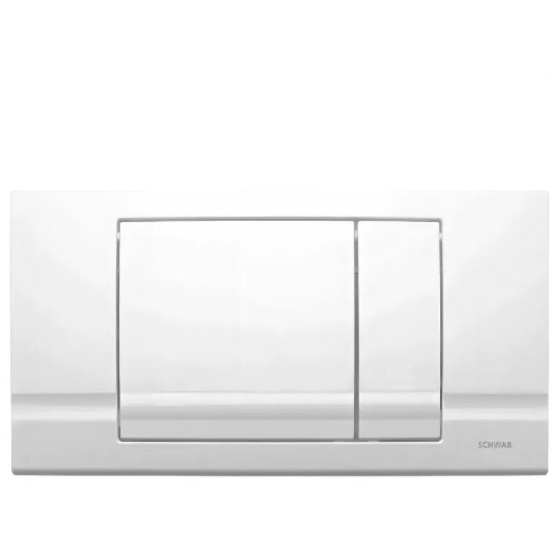 

RIVA DUO panel de control blanco doble botón - Schwab