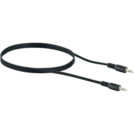 Schwaiger Audio Anschlusskabel TFS3150 533 Klinke schwarz, 1,5m, 1x 3,5mm Klinken Stecker / 1x 3,5mm Kabel & Stecker