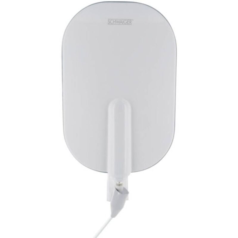 DTA4000 Antenne plate DVB-T/T2 active extérieure Amplification: 36 dB blanc - Schwaiger