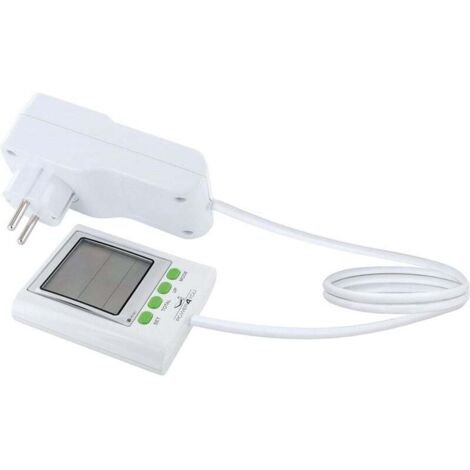 Schwaiger Energiekosten Messgerät STEM0015 Display, weiß, IP20 Solarenergie-Zubehör
