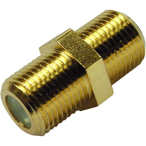 Schwaiger F Kabelverbinder GOKVB8323 537 vergoldet F Buchse auf F Buchse F-Stecker