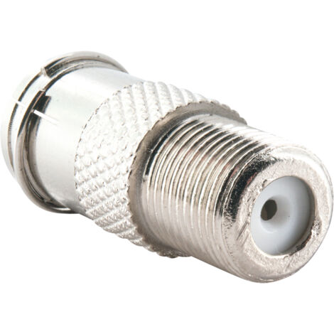 Schwaiger F Quick Adapter UEST9350 531 silber, 1x F Quick Stecker / 1x F Buchse F-Stecker