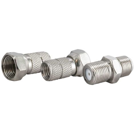 Schwaiger F-Stecker 3-er Set (Ø 6,5 mm) SAT- & Antennenkabel