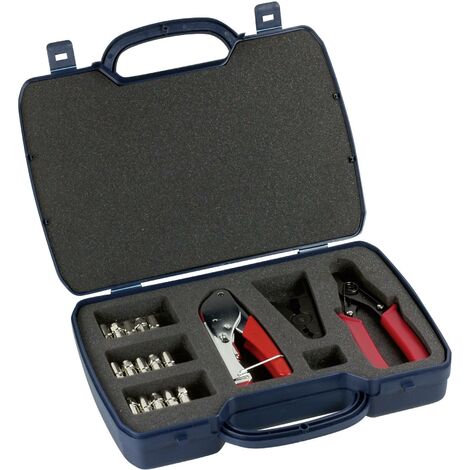 Schwaiger FVS 315 261 Kit de montage fiche mâle F adapté pour Connecteur F, câbles coaxiaux R15905