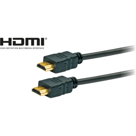 Schwaiger HDMI® Anschlusskabel HDM0500 043 schwarz, 5,0m, 2x HDMI Anschlusskabel