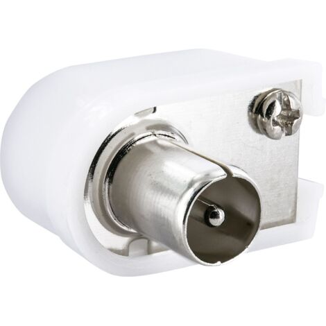 Schwaiger IEC Winkelstecker WST10 532 weiß, 1 Stk. Antennen & Koaxkabel