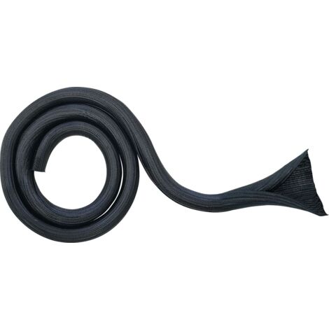 Schwaiger Kabelschlauch Ø 2,5 - 4 cm, 2 m, schwarz Kabelschlauch