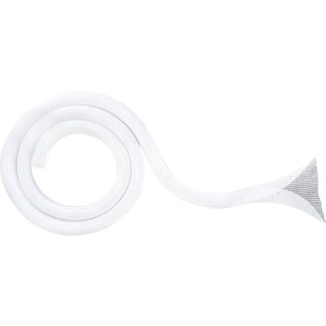 Schwaiger Kabelschlauch Ø 2,5 - 4 cm, 2 m, weiß Kabelschlauch