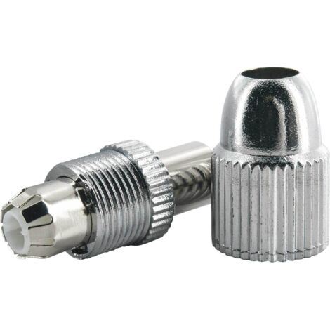 Schwaiger Koaxial Stecker KST15 531 verchromt, 1 Stk. Antennen & Koaxkabel