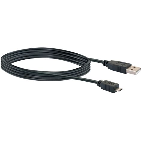 Schwaiger Micro USB Ladekabel CK1511 533 schwarz, 1m, 1x USB 2.0 A Stecker / 1x USB 2.0 Micro B Stec USB-Kabel & Stecker