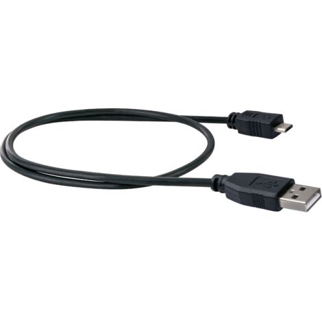 Schwaiger Micro USB Sync & Ladekabel 1 m, schwarz Elektrische Kabel & Leitungen