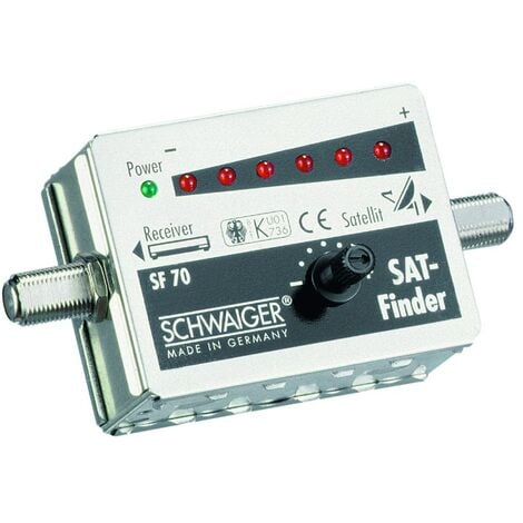 Schwaiger SAT-Finder SF70 531 6 LED Anzeige + Ton Sat-Anlagen & Receiver