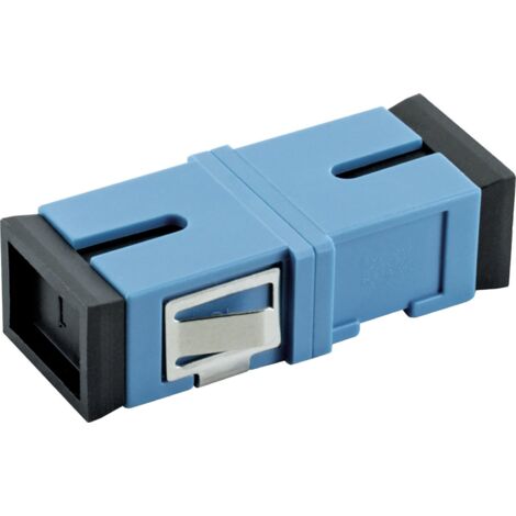 Schwaiger SC Adapter Glasfaser Duplex blau Glasfasernetz Kabel