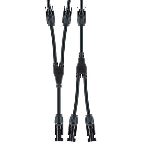 Schwaiger Solarkabel-Adapter-Set 2in1 20cm Solarenergie-Zubehör