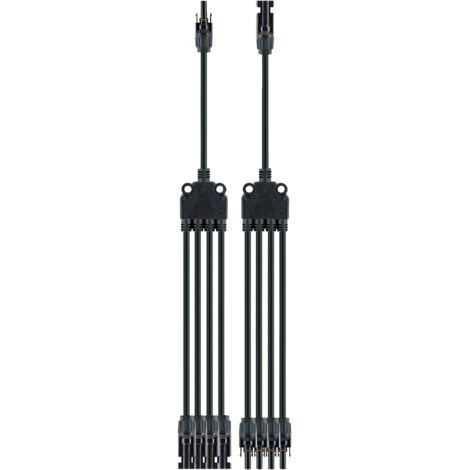 Schwaiger Solarkabel-Adapter-Set 4in1 35cm Solarenergie-Zubehör