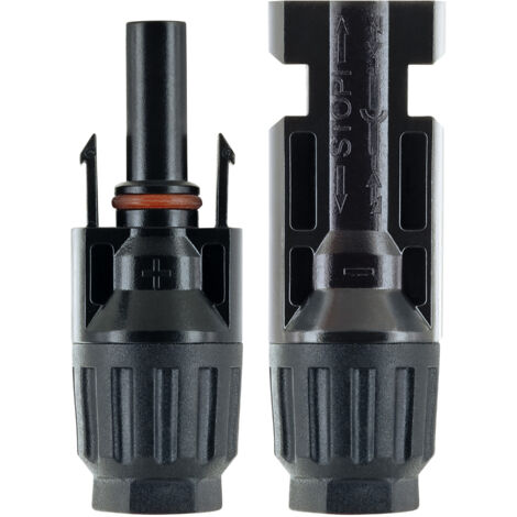 Schwaiger Stecker zu Kupplung Set 1 Paar Solarenergie-Zubehör