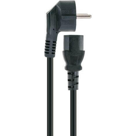 Schwaiger Stromversorgungskabel CK80 531 schwarz, 1,8m, 1x Kaltgerätebuchse / 1x Haushaltsstecker Sat-Anlagen & Receiver